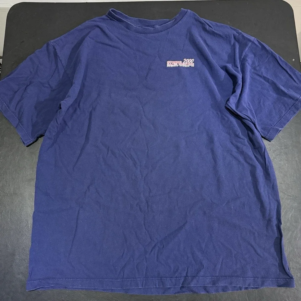 Vintage‎ Adidas 2000s Spring Sales Meeting Shirt Navy Blue Size XL Cotton